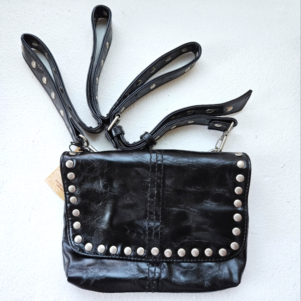 Vegan Sacchetto Crossbody bag Black by Tokyo Bay NWT!